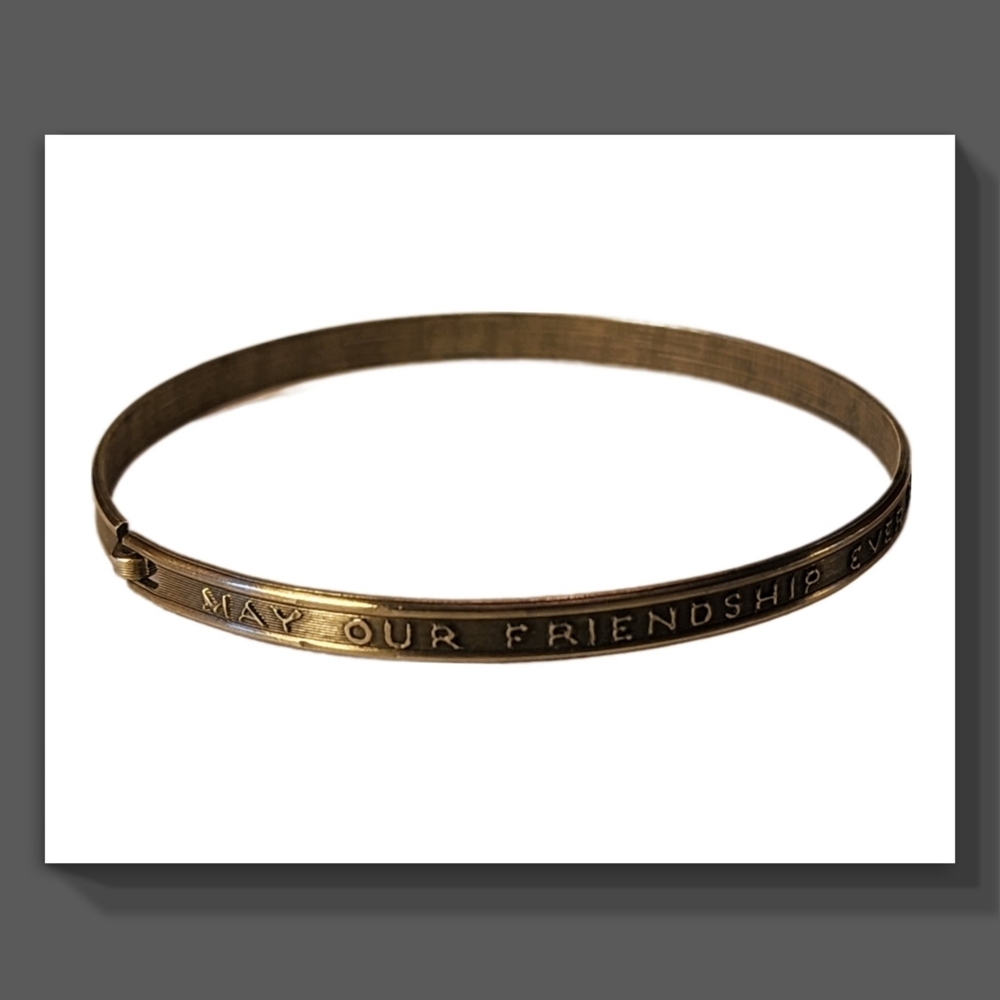 Friendship Bangle Vintage Nickel Silver